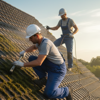 Démoussage de toiture